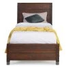 Baja Brown Walnut Twin Size Panel Headboard Platform Bed by Camaflexi