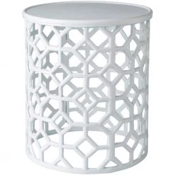 Athina White Accent Table by Artistic Weavers