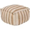 Orryn White Accent Pouf Ottoman by Artistic Weavers -Camaflexi Shop white artistic weavers ottomans s00151082439 64 1000