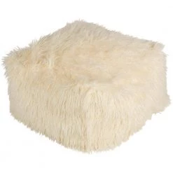 Westhrope White Accent Pouf by Artistic Weavers
