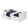 Panel White Twin Size Daybed with Drawers by Camaflexi 1 Panel White Twin Size Daybed with Drawers by Camaflexi -Camaflexi Shop white camaflexi daybeds c2233 dr 64 1000