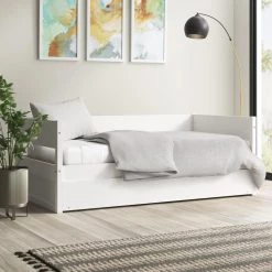 Tribeca White Twin Size Daybed with Trundle by Camaflexi -Camaflexi Shop white camaflexi daybeds t1603 4f 1000