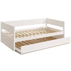 Tribeca White Twin Size Daybed with Trundle by Camaflexi