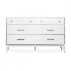 Mid-Century 6-Drawer White Dresser by Camaflexi 14 Mid-Century 6-Drawer White Dresser by Camaflexi -Camaflexi Shop white camaflexi dressers md1703 c3 1000