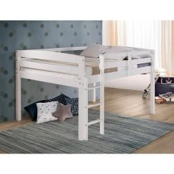 Tribeca White Full Size Junior Loft Bed by Camaflexi 9 Tribeca White Full Size Junior Loft Bed by Camaflexi -Camaflexi Shop white camaflexi loft beds t1303f 31 1000
