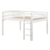Tribeca White Full Size Junior Loft Bed by Camaflexi
