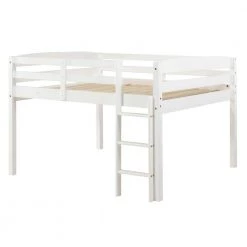 Tribeca White Full Size Junior Loft Bed by Camaflexi
