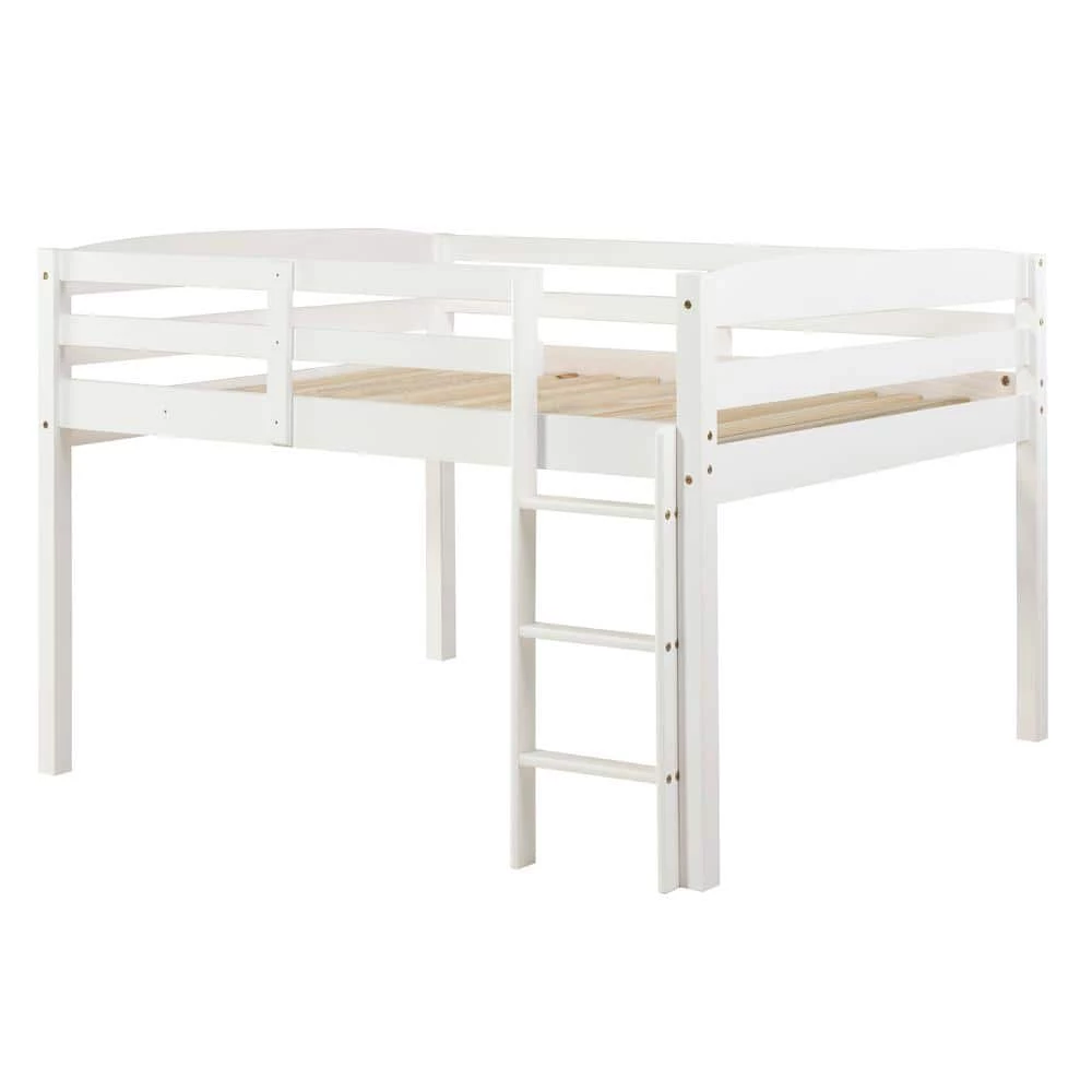 Tribeca White Full Size Junior Loft Bed by Camaflexi 3 Tribeca White Full Size Junior Loft Bed by Camaflexi