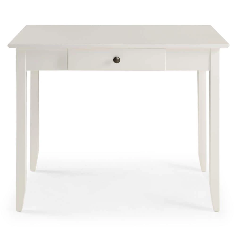 White Shaker Vanity Table with Drawer 30.5 in. x 36 in. x 20 in. by Camaflexi 3 White Shaker Vanity Table with Drawer 30.5 in. x 36 in. x 20 in. by Camaflexi