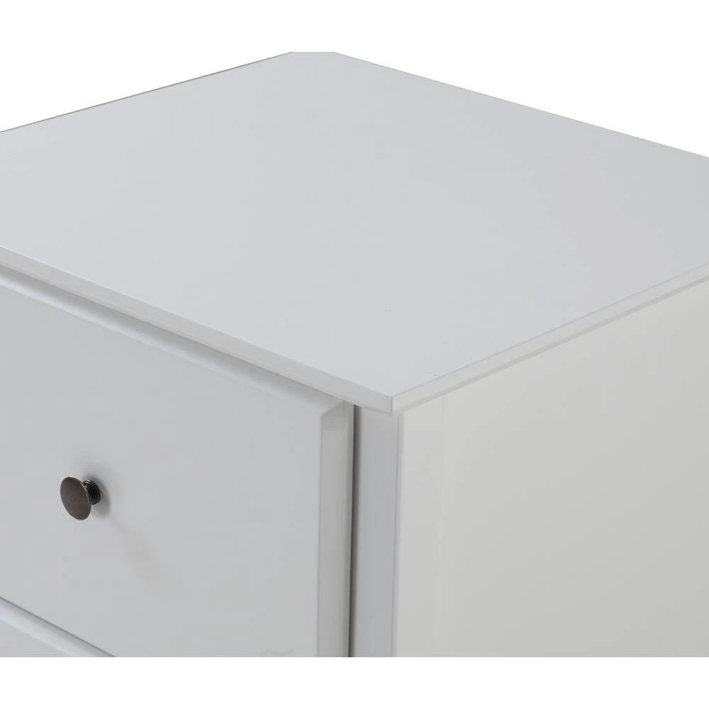 Shaker 2-Drawer White Style Night Stand by Camaflexi 5 Shaker 2-Drawer White Style Night Stand by Camaflexi - Image 3