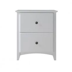 Shaker 2-Drawer White Style Night Stand by Camaflexi 11 Shaker 2-Drawer White Style Night Stand by Camaflexi -Camaflexi Shop white camaflexi nightstands shk223 c3 1000