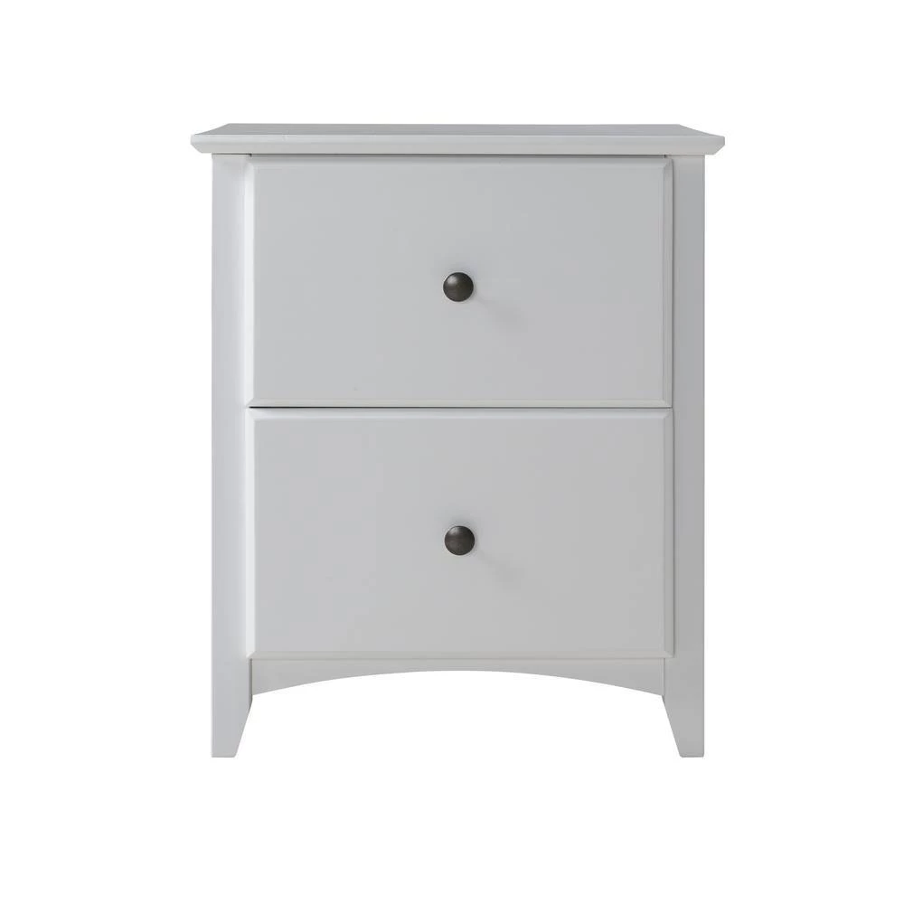 Shaker 2-Drawer White Style Night Stand by Camaflexi 6 Shaker 2-Drawer White Style Night Stand by Camaflexi - Image 4
