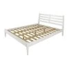 Mid-Century White King Size Slat Headboard Platform Bed by Camaflexi -Camaflexi Shop white camaflexi platform beds md1603 64 1000