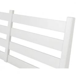 Mid-Century White King Size Slat Headboard Platform Bed by Camaflexi -Camaflexi Shop white camaflexi platform beds md1603 77 1000