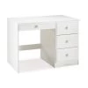 44 in. Rectangular White 4 Drawer Writing Desk with Solid Wood Material by Camaflexi -Camaflexi Shop white camaflexi writing desks 41123 64 1000