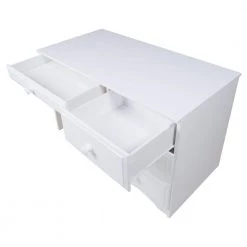 44 in. Rectangular White 4 Drawer Writing Desk with Solid Wood Material by Camaflexi 11 44 in. Rectangular White 4 Drawer Writing Desk with Solid Wood Material by Camaflexi -Camaflexi Shop white camaflexi writing desks 41123 77 1000