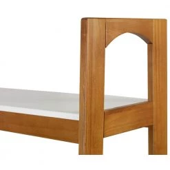 Mid Century Modern 74 in. White / Castanho Wood 5-Shelf Open Bookcase with Solid Wood Frame by Camaflexi -Camaflexi Shop white castanho camaflexi bookcases bookshelves md23312 a0 1000