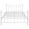 60 in. W White Queen size Classic Metal Platform Bed Frame with Victorian Style Iron-Art Headboard/Footboard Storage by VECELO -Camaflexi Shop white vecelo platform beds khd yt q01 white 64 1000